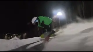 Night Skiing at Gunstock -- Harsh Fall