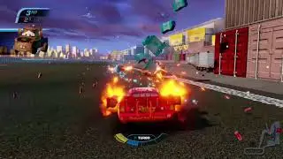 Cars 3: Driven to Win - Walkthrough 53 - Battle Race, Airport Runway Rally