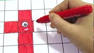 Diy NUMBERBLOCKS with paper -Let make Number blocks 1 by filling square blocks and folding it -