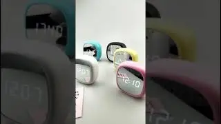Multi function alarm clock led makeup mirror electronic clock