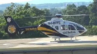 STAT MedEvac 13 N442ME Takeoff from Wellspan York Hospital