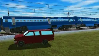 Fastest Car Hit The Express Train & Express Train Derailment - Indian Train Crossing 3D - 82 Episode