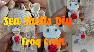 Frog 🐸 Making From Sea Shells / Sea Shells Craft Ideas #ytshort #youtubevideo 