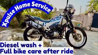 Meri Daily Riding Maintenance Routine || Diesel Wash + Full Bike Care After Ride 🌊