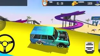 Mini Car Water Surfing Simulator Game | Water Racing Car | Car Driving Game || Level 2