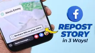 Как сделать репост истории в Facebook! [Поделиться чужой историей]
