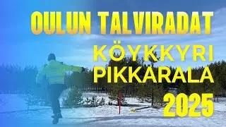 Testiss&auml; Oulun frisbeegolf talviradat K&ouml;ykkyri ja Pikkarala