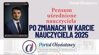 Pensum uśrednione dla nauczyciela w roku szkolnym 2025/2026