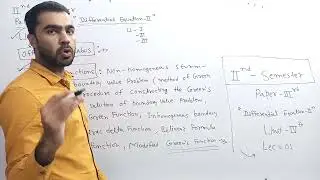 Green Function, green's functions, method of green Function, wronskian, msc maths lectures, msc math