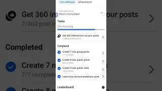 Facebook weekly challenge complete 🤑 Create 7 New group Posts ✅#shorts #trending #viral #video #like