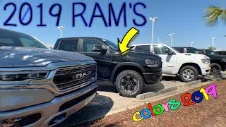 NEW 2019 RAM Trucks | Exterior Colors Review 4K - What is Your Favorite Color?