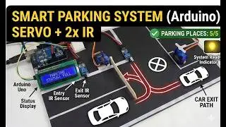 Car Parking System using Arduino and IR Sensor by electrotonics (ENG subtitles)