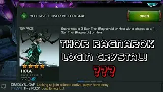 THOR RAGNAROK SPECIAL LOGIN CRYSTAL OPENING! [MCOC]