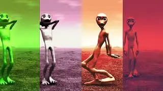 Green Alien dance VS Rough alien VS Funny alien VS Red alien dance