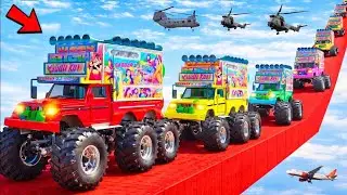 GTA 5 World'S Highest Impossible Super Mega Ramp Challenge | Top Indian Dj Truck | GTA V GAMEPLAY