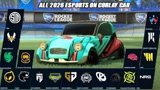 Демонстрация всех киберспортивных наклеек 2026 года на автомобиле Corlay - Rocket League Showcase