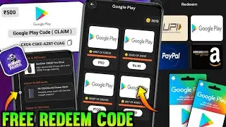 FREE REDEEM CODES INSTANT 🤩 | 850 REDEEM CODE FREE | HOW TO GET GOOGLE PLAY STORE REDEEM CODES FREE 