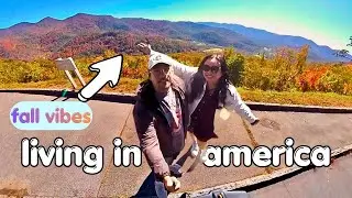 Осень в Эшвилле, Северная Каролина 🍂 | Блу Ридж Парквей | Жизнь в Америке | Кимм Ферн