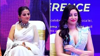 ''Chandni Sharma'' attends the rangratri dandiya 2022, press conference | Bollywood Chronicle