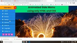 SIDEBAR NAVIGATION MENU USING HTML,CSS  | SIDEBAR MENU DASHBOARD | SIDEBAR WITH SUBMENU | 2020