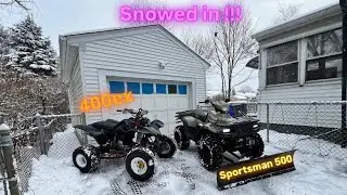 sunday FUN day | Snow Plowing & Ripping on the 400EX
