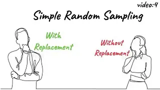 Simple random sampling with and without replacement || sampling|| ISS study