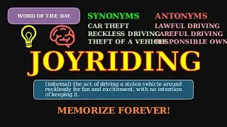 Joyriding: The Reckless Crime 🚨 (Informal)
