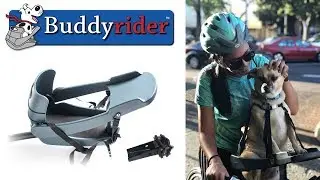 Buddyrider Dog Bicycle Seat Carrier Attachment | More Stable Than Bike Baskets