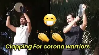 bollywood stars clapping janta curfew _ akshay Kumar & hrithik clapping handsclapping hands