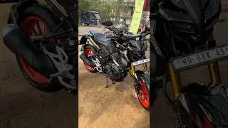 MT15 on double stand #rider #mt15 #trending #automobile #shortsfeed #bikelover #viralvideo ￼