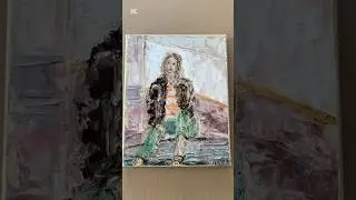 Seated young woman oil painting #figurativeart #oilpainting #woman #portrait #impressionism #girl