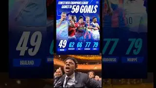 Хааланд быстрее всех забил 50 голов 🤖#UCL #haaland #messi #lewandowski #mbappe #ronaldo #goalmachine