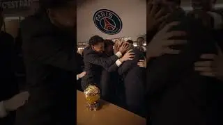 Behind every trophy, a united team 💫 #ballondor #demb&eacute;l&eacute; #psg