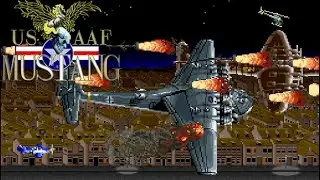 USAAF Mustang (Arcade, 1990) Completed 1 Credit, 1CC - 1,604,800 pts