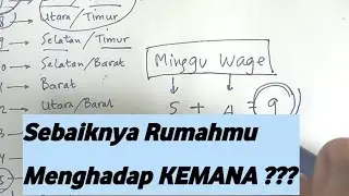 Rumah Menghadap Kemana Yang Cocok dengan Weton / Neptu Menurut Primbon Jawa