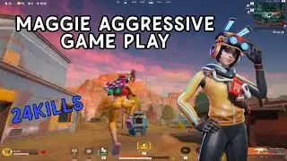 (24 Kills)MAGGIE AGGRESSIVE GAMEPLAY IN FARLIGHT 84!!