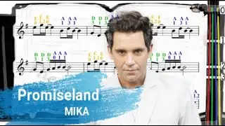 Promiseland | MIKA  | Violin SHEET MUSIC [With Fingerings] [Level 3]