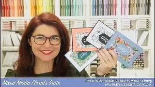 Kylie's FREE Stampin' Up!&reg; Craft Class | Mixed Media Florals Suite