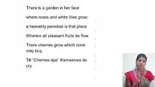 There is a Garden in her Face || Thomas Campion || B.A.Part II || Compulsory English