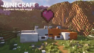 Sleeping Foxes Duo House Minecraft Tutorial | How to Build a Cute Fox Duo House & Interior!