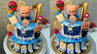 How to make 1st Birthday cake for Baby Boy 👼🏻🎂| @MadeByVidhi 