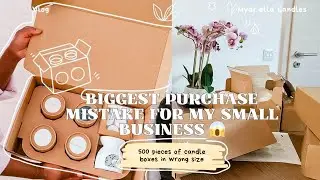 Behind the Scenes: My 500 Box Order Gone Wrong | Candle Business Vlog