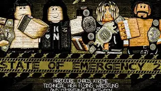 XCWE State of Emergency 2 8/30/20 | CODE: SOE2 | Roblox Wrestling Show | Wrestling 2X (WWE)