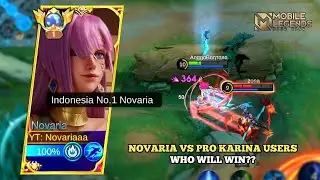 NOVARIA VS PRO KARINA USER WHO WILL WIN?? | NOVARIA BEST BUILD 2026 AUTO GET WINSTREAK!! - MLBB