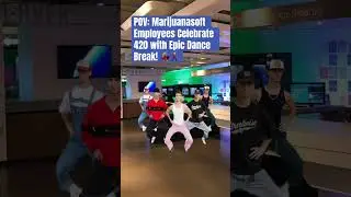 POV: Marijuanasoft Employees Celebrate 420 with Epic Dance Break! 💃🕺 #shorts #microsoft #420 #meme