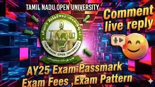 TNOU AY25 Exam Update: Pass Marks, New Fees & Exam Pattern Explain | Tamilnadu Open University