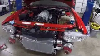 Twin Turbo Dodge Challenger Custom Over Flow Tank