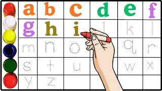 ABC Dotted Letters | Alphabet Writing A to Z | Tracing Practice for Kids| A to Z |day14 part3