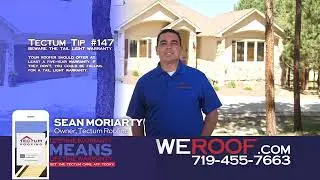 Tectum Roofing Tips -  Do you have the right roof warranty?