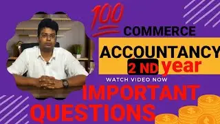 Commerce Accountancy  second year important questions | commerce important questions|#commerce